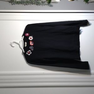 Pullover Fendi Black with flowers